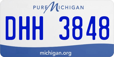 MI license plate DHH3848