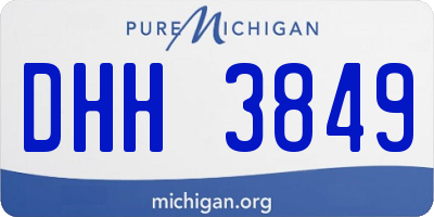 MI license plate DHH3849