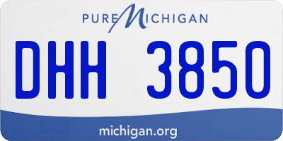 MI license plate DHH3850