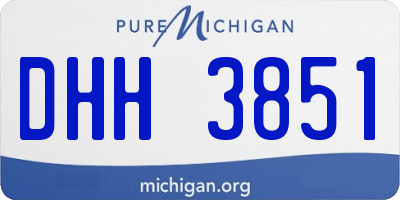 MI license plate DHH3851