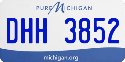 MI license plate DHH3852