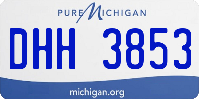 MI license plate DHH3853