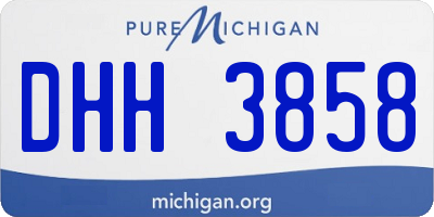 MI license plate DHH3858