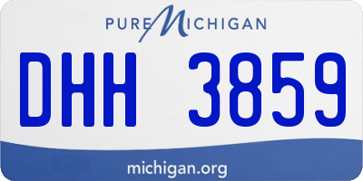 MI license plate DHH3859