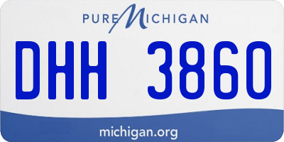 MI license plate DHH3860