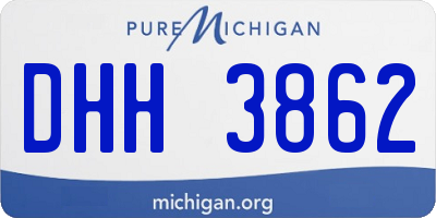 MI license plate DHH3862