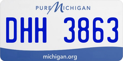 MI license plate DHH3863