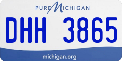 MI license plate DHH3865