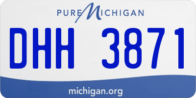 MI license plate DHH3871