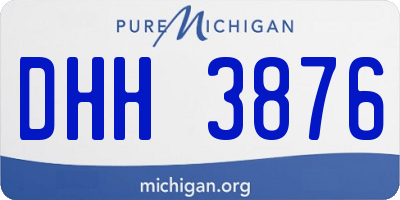 MI license plate DHH3876