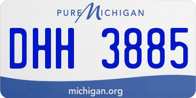MI license plate DHH3885