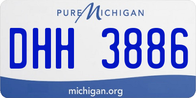 MI license plate DHH3886