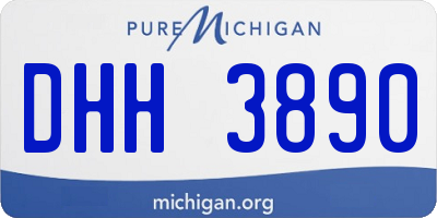 MI license plate DHH3890