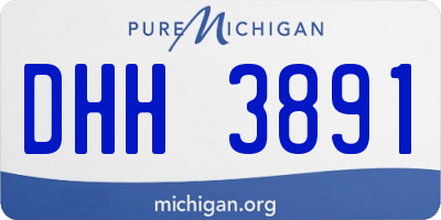 MI license plate DHH3891