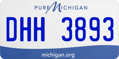 MI license plate DHH3893
