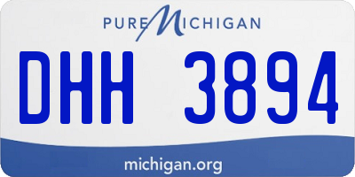 MI license plate DHH3894