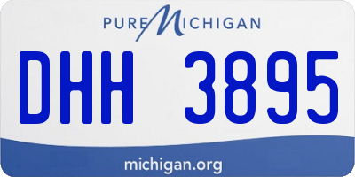 MI license plate DHH3895