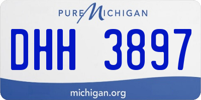 MI license plate DHH3897