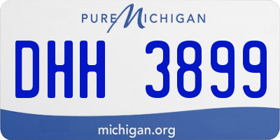 MI license plate DHH3899