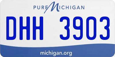 MI license plate DHH3903