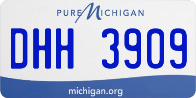 MI license plate DHH3909