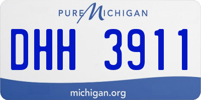 MI license plate DHH3911