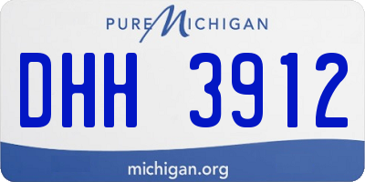 MI license plate DHH3912