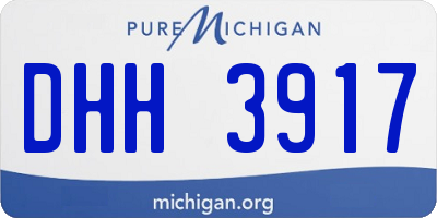 MI license plate DHH3917