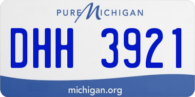 MI license plate DHH3921
