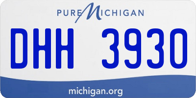 MI license plate DHH3930
