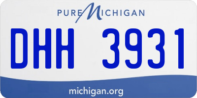 MI license plate DHH3931