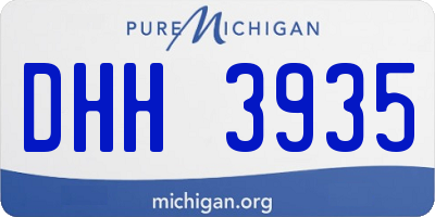 MI license plate DHH3935