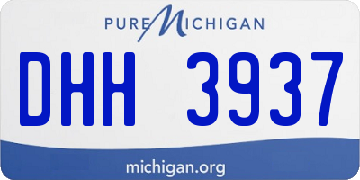 MI license plate DHH3937
