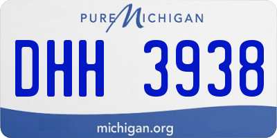 MI license plate DHH3938