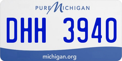 MI license plate DHH3940