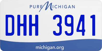 MI license plate DHH3941