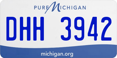 MI license plate DHH3942