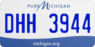 MI license plate DHH3944