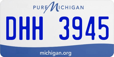 MI license plate DHH3945
