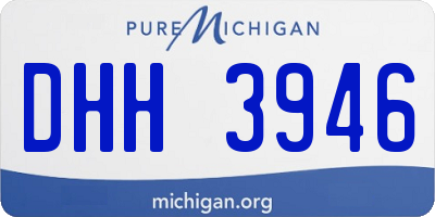 MI license plate DHH3946