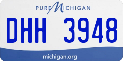 MI license plate DHH3948