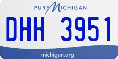 MI license plate DHH3951