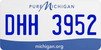 MI license plate DHH3952