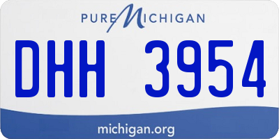 MI license plate DHH3954