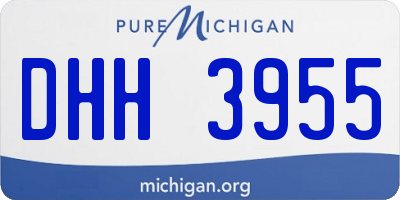 MI license plate DHH3955
