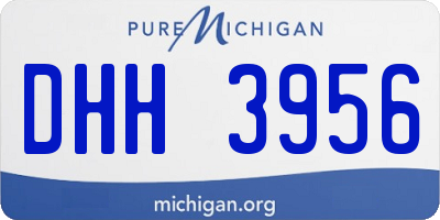 MI license plate DHH3956