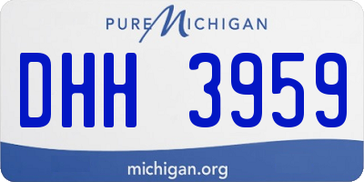 MI license plate DHH3959