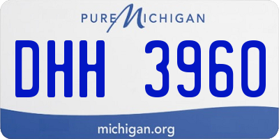 MI license plate DHH3960