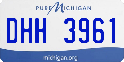 MI license plate DHH3961