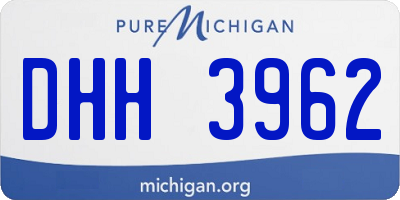MI license plate DHH3962